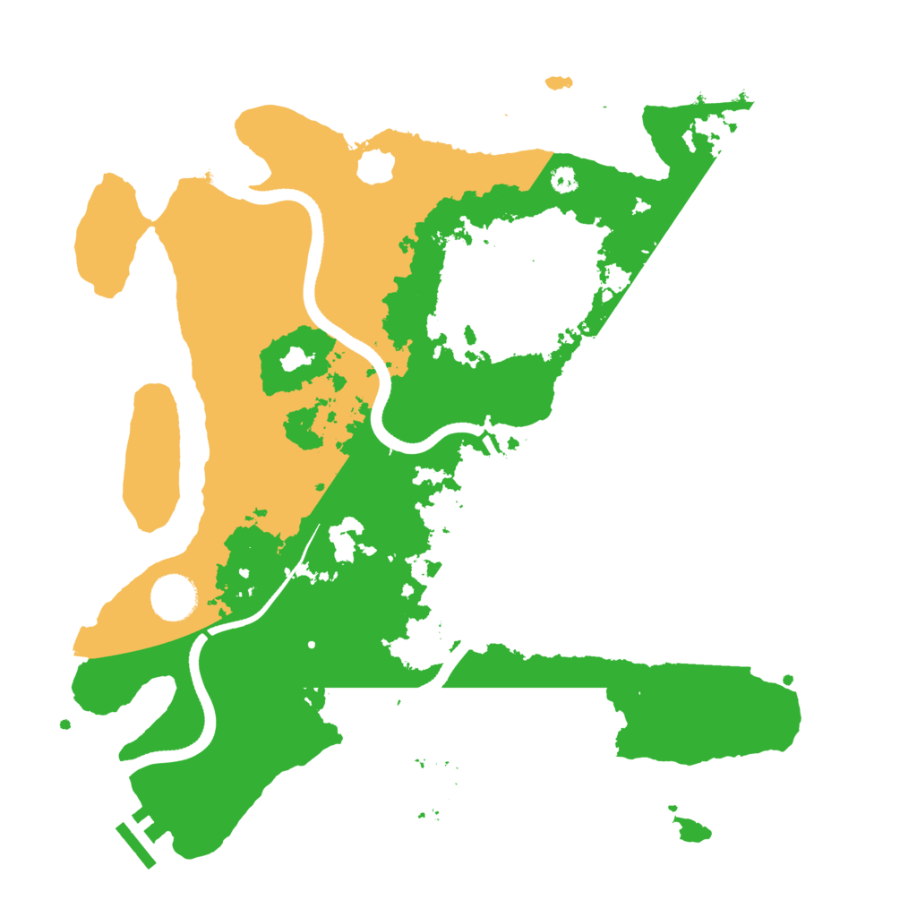 Biome Rust Map: Procedural Map, Size: 3500, Seed: 2960936
