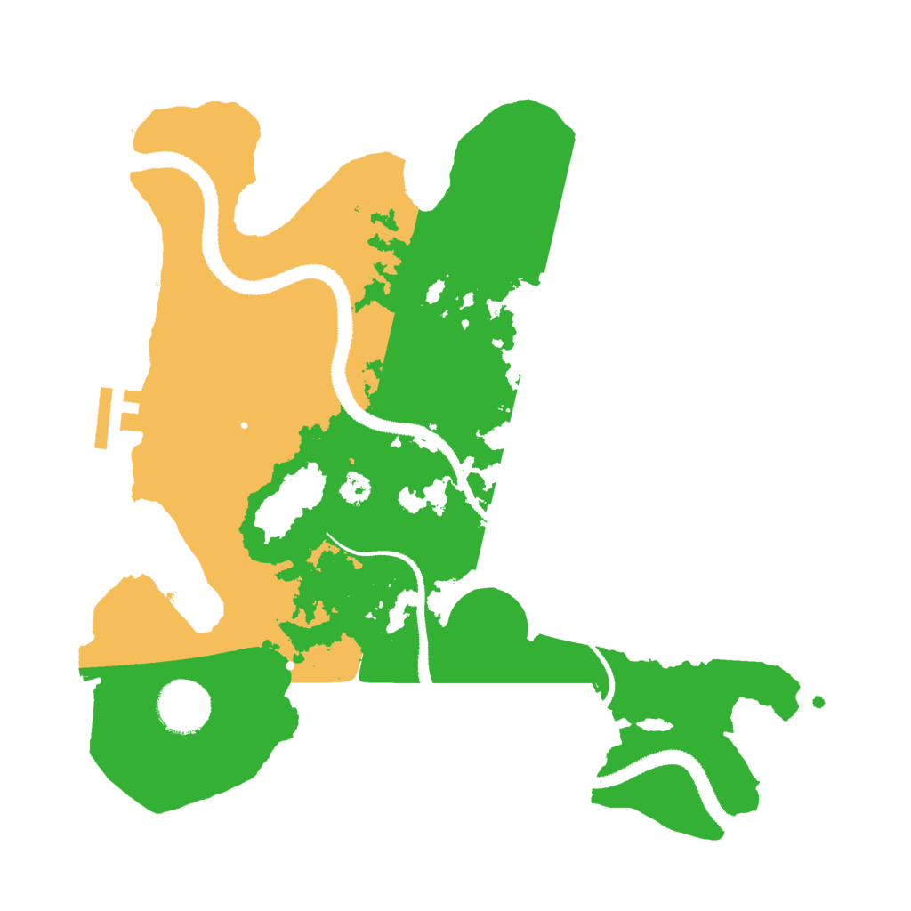 Biome Rust Map: Procedural Map, Size: 3000, Seed: 850313449