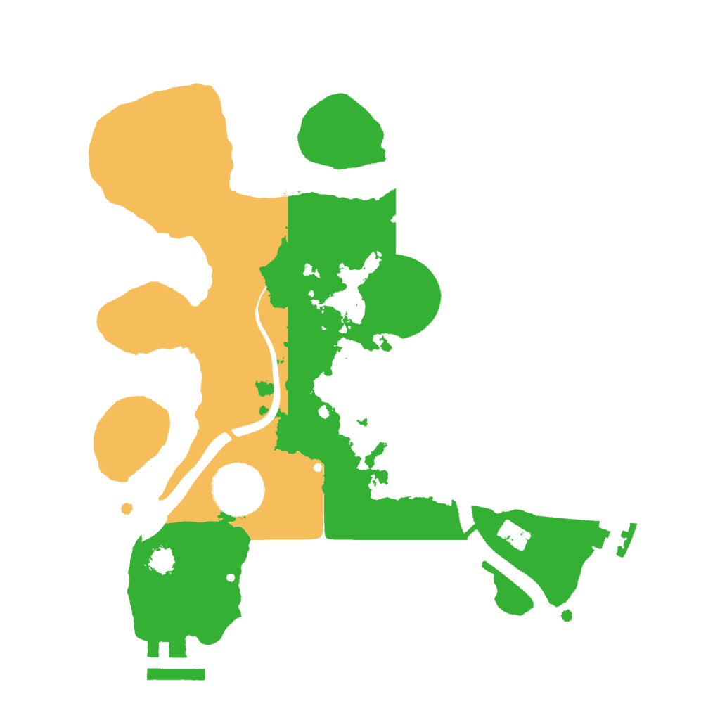 Biome Rust Map: Procedural Map, Size: 2500, Seed: 82218