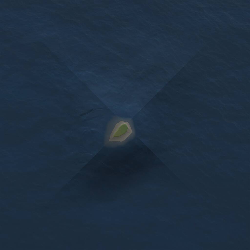 Rust Map: Procedural Map, Size: 1000, Seed: 23453425, 1 Monuments