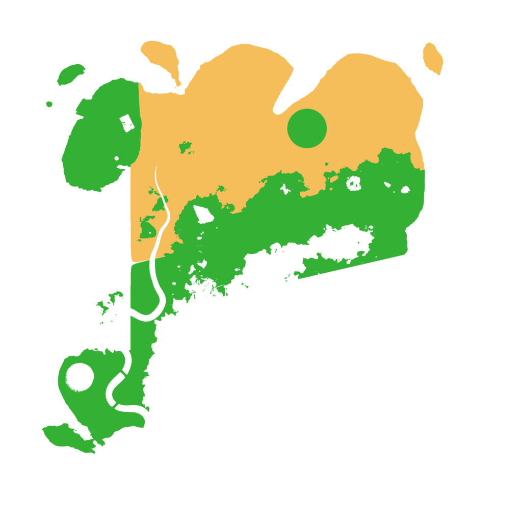 Biome Rust Map: Procedural Map, Size: 3500, Seed: 409404716