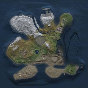 Thumbnail Rust Map: Procedural Map, Size: 2250, Seed: 1572487409, 9 Monuments