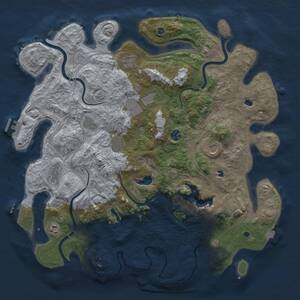 Thumbnail Rust Map: Procedural Map, Size: 4500, Seed: 1862153878, 17 Monuments
