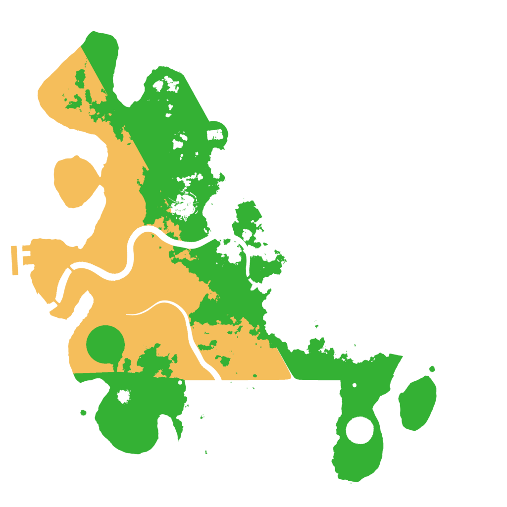 Biome Rust Map: Procedural Map, Size: 3500, Seed: 171412