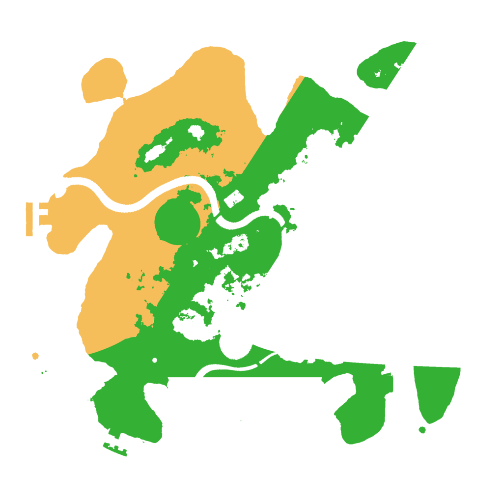 Biome Rust Map: Procedural Map, Size: 3000, Seed: 546466