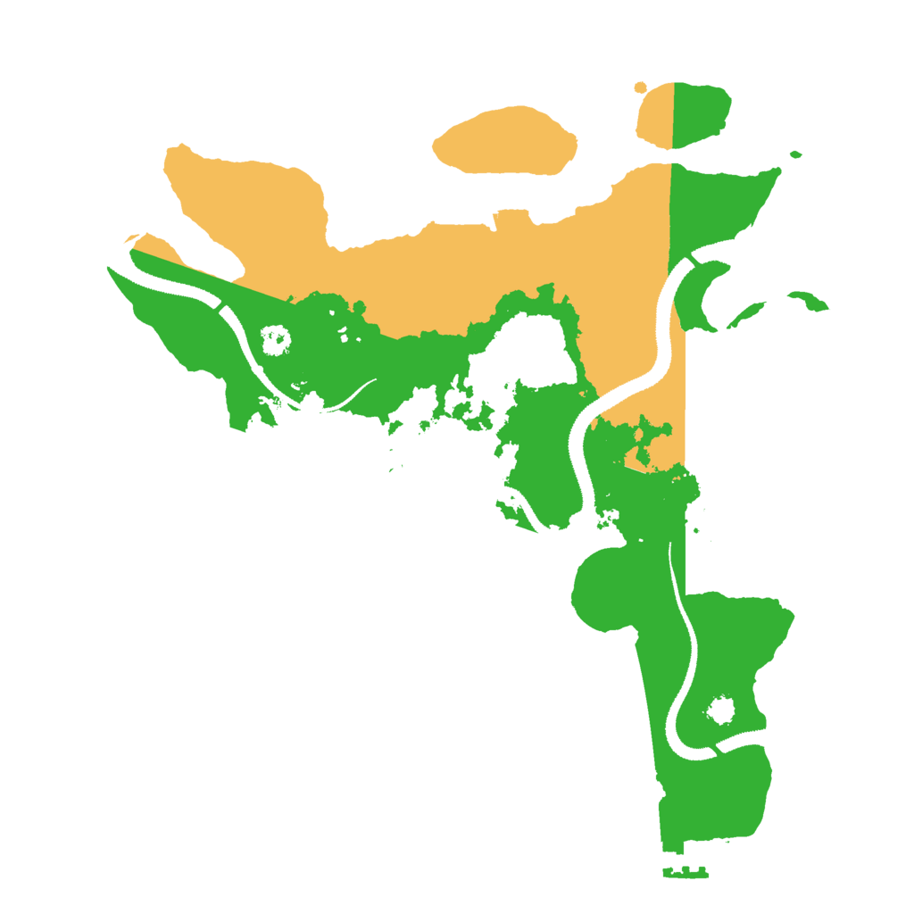 Biome Rust Map: Procedural Map, Size: 3000, Seed: 200193877