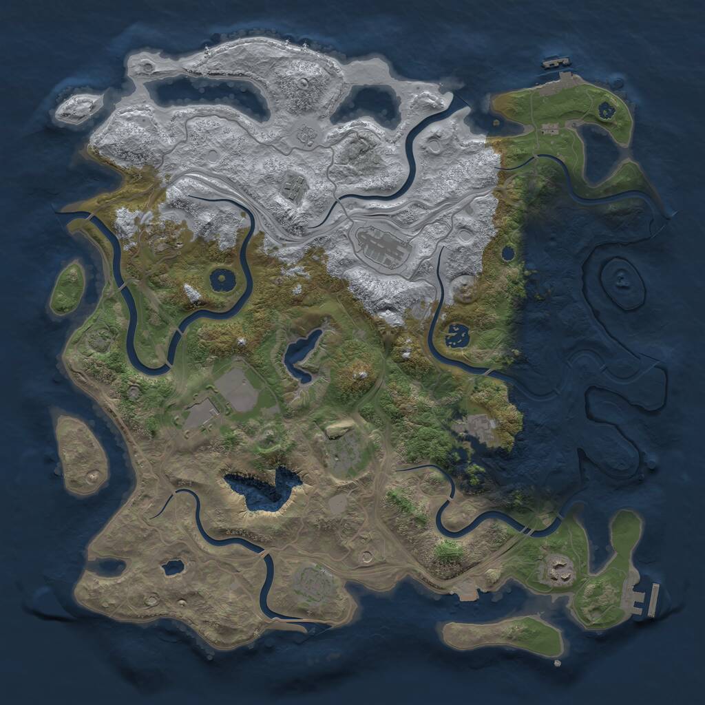 Rust Map: Procedural Map, Size: 4250, Seed: 567311, 15 Monuments