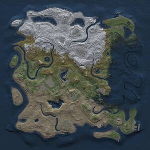 Thumbnail Rust Map: Procedural Map, Size: 4250, Seed: 567311, 15 Monuments