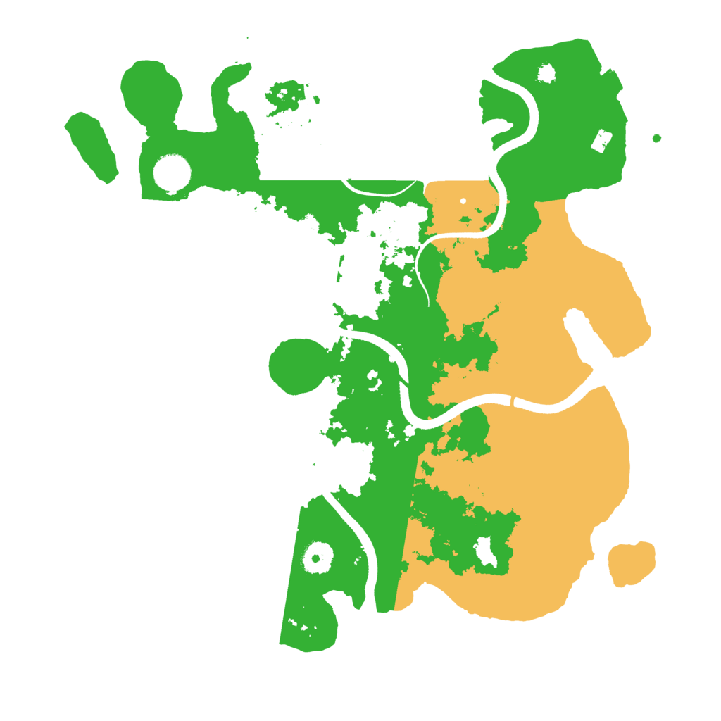 Biome Rust Map: Procedural Map, Size: 3500, Seed: 110572
