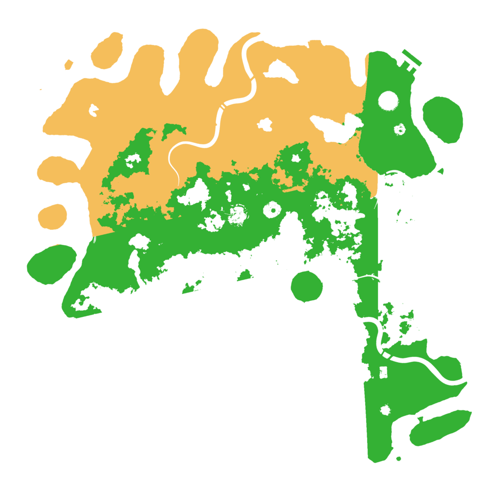 Biome Rust Map: Procedural Map, Size: 4500, Seed: 92208