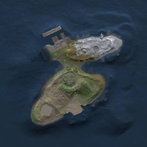 Thumbnail Rust Map: Procedural Map, Size: 1500, Seed: 3456346, 3 Monuments