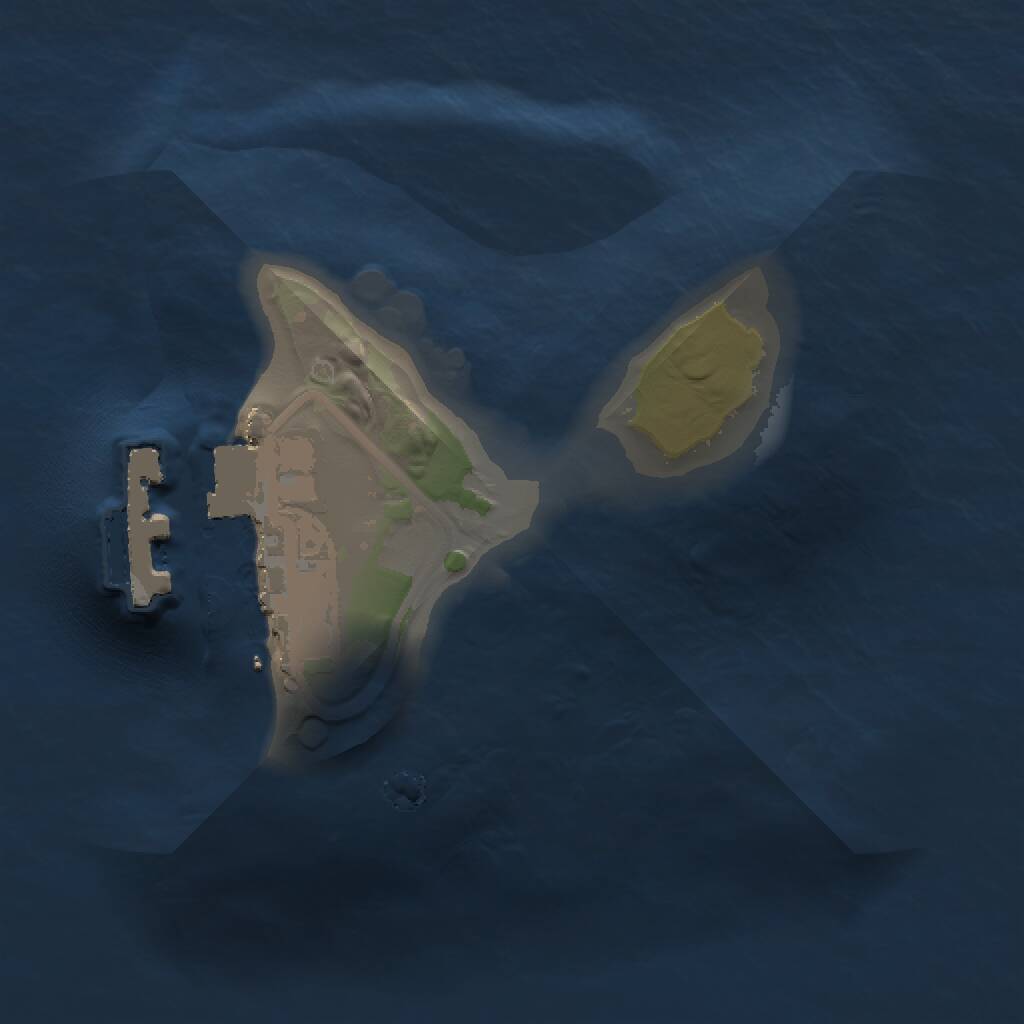 Rust Map: Procedural Map, Size: 1000, Seed: 1890558900, 2 Monuments