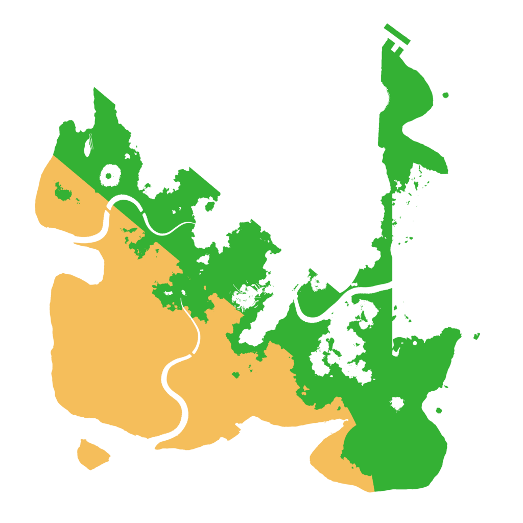 Biome Rust Map: Procedural Map, Size: 3600, Seed: 870206