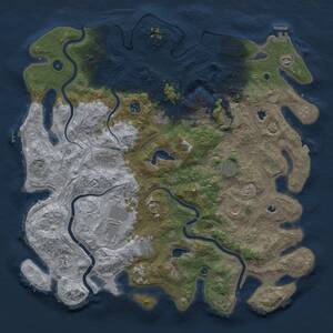 Thumbnail Rust Map: Procedural Map, Size: 4750, Seed: 11062026, 17 Monuments