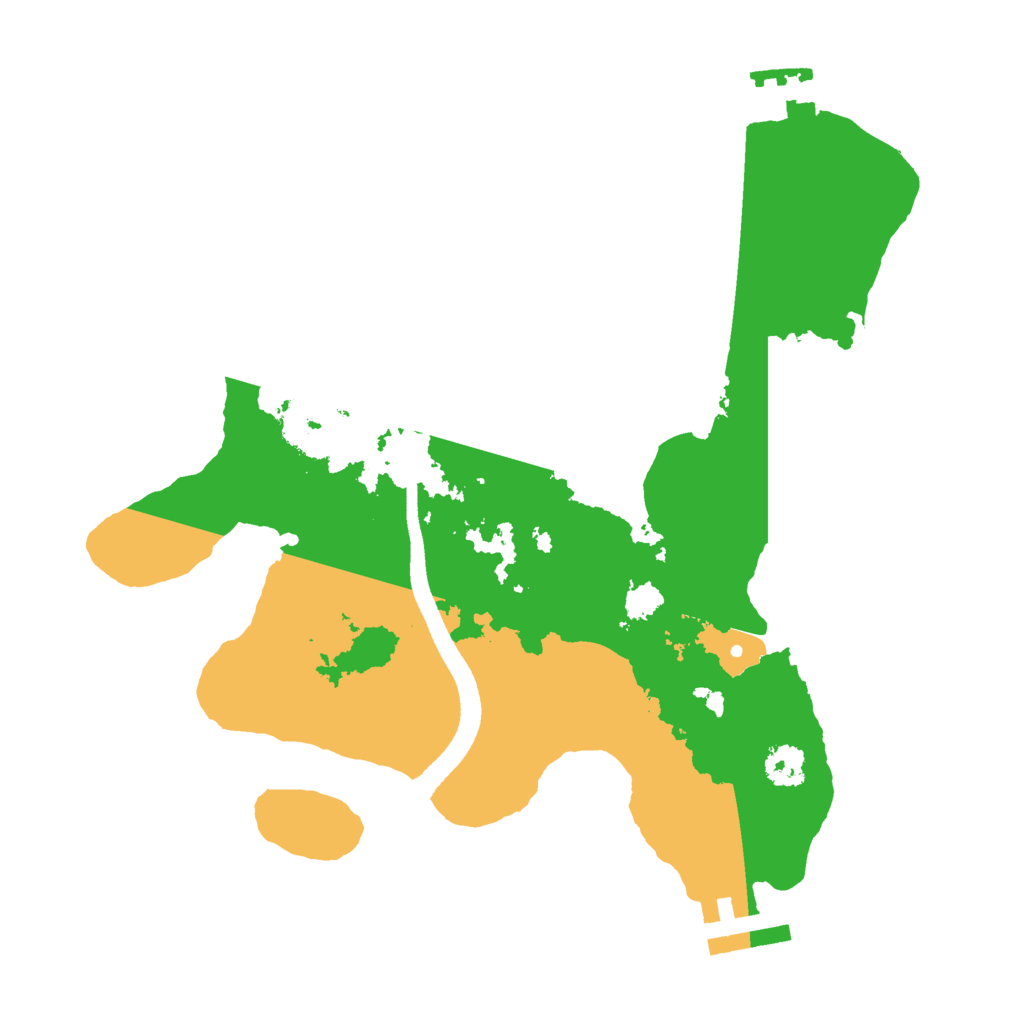 Biome Rust Map: Procedural Map, Size: 2500, Seed: 1459004501
