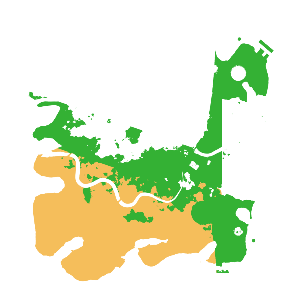 Biome Rust Map: Procedural Map, Size: 3500, Seed: 155298296