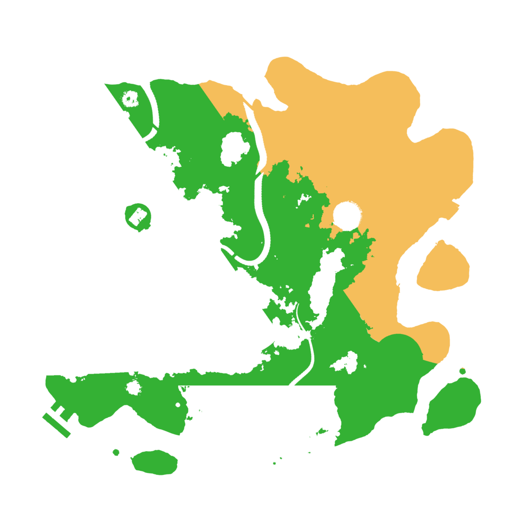 Biome Rust Map: Procedural Map, Size: 3200, Seed: 1847293