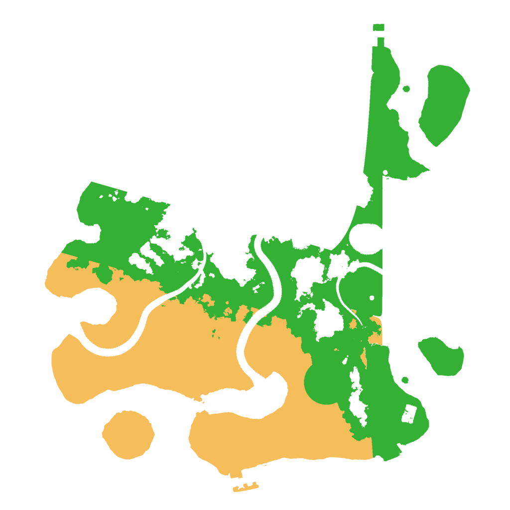 Biome Rust Map: Procedural Map, Size: 3000, Seed: 93319