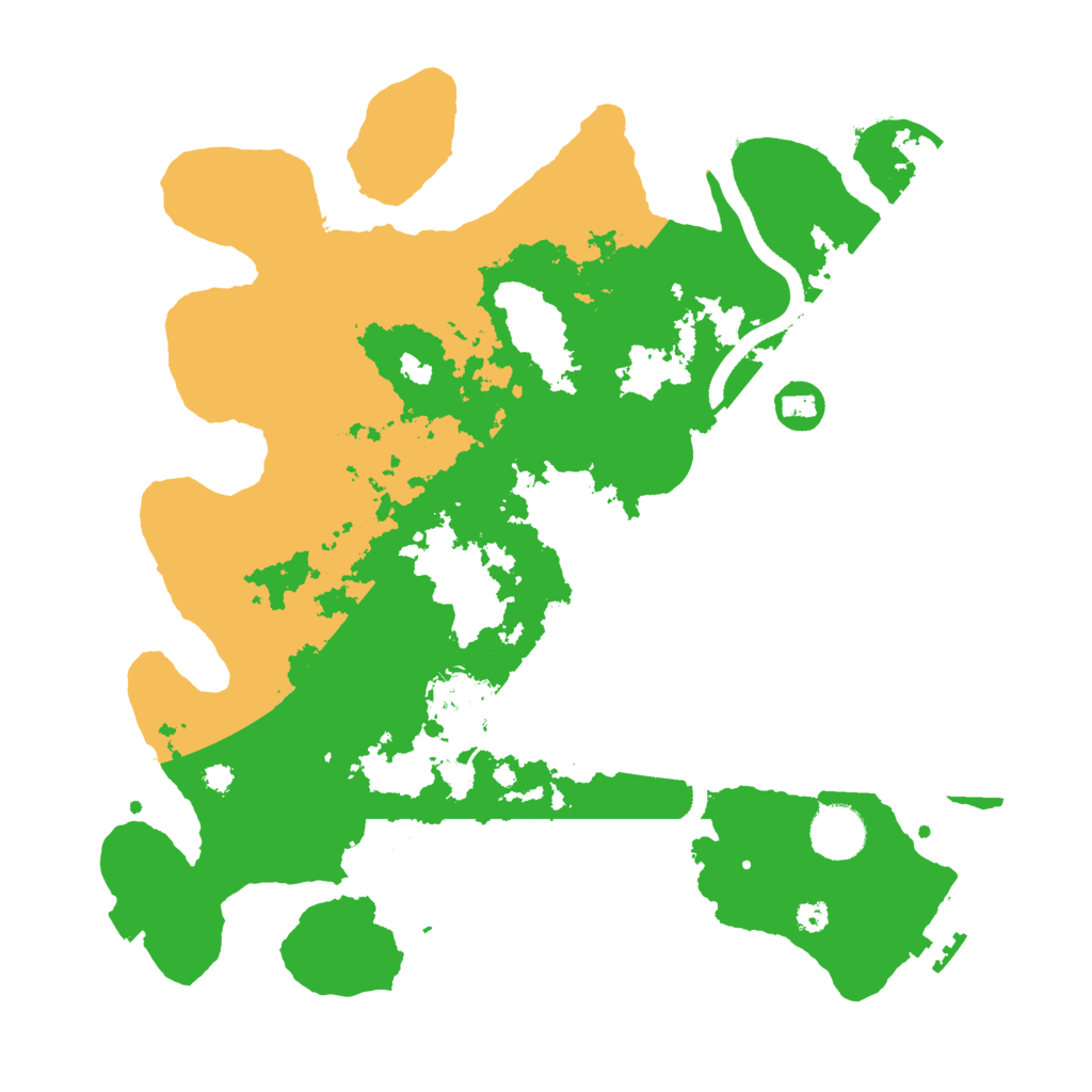 Biome Rust Map: Procedural Map, Size: 3500, Seed: 335400104