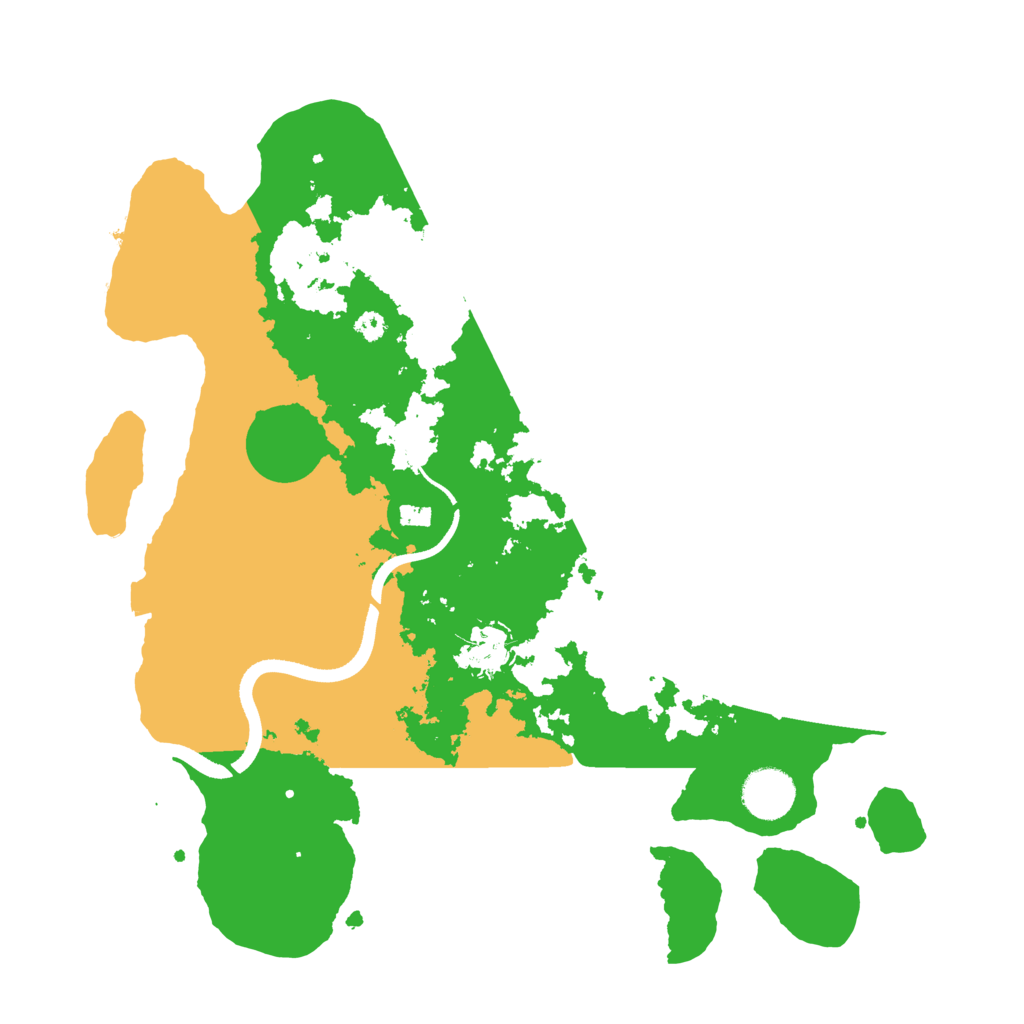 Biome Rust Map: Procedural Map, Size: 3500, Seed: 3170624