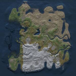 Thumbnail Rust Map: Procedural Map, Size: 4250, Seed: 1314881866, 17 Monuments
