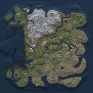 Thumbnail Rust Map: Procedural Map, Size: 4250, Seed: 181252912, 15 Monuments