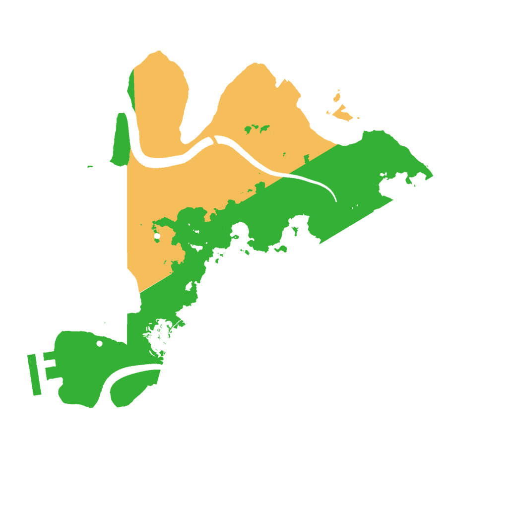 Biome Rust Map: Procedural Map, Size: 2500, Seed: 1999928493
