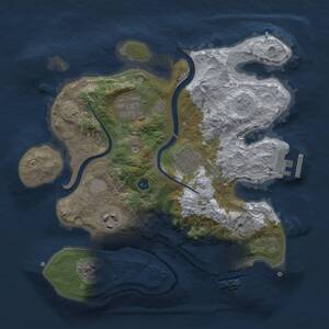 Thumbnail Rust Map: Procedural Map, Size: 2800, Seed: 954220663, 10 Monuments