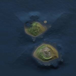 Thumbnail Rust Map: Procedural Map, Size: 1000, Seed: 900634595, 1 Monuments