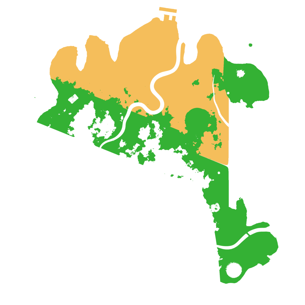 Biome Rust Map: Procedural Map, Size: 3500, Seed: 741102846
