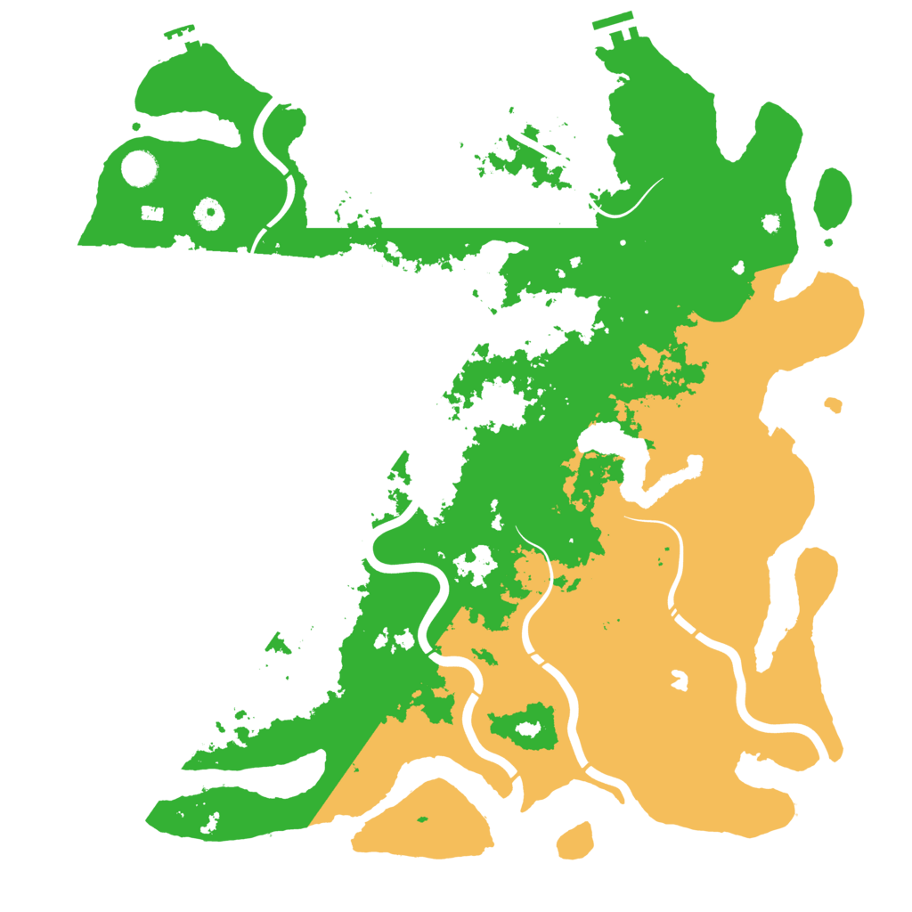 Biome Rust Map: Procedural Map, Size: 4450, Seed: 1412460452