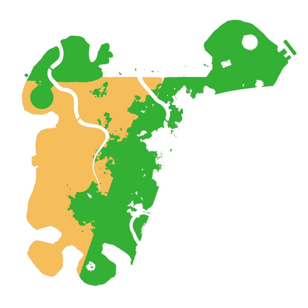 Biome Rust Map: Procedural Map, Size: 3500, Seed: 1768430551