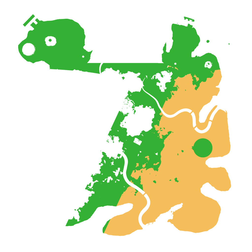 Biome Rust Map: Procedural Map, Size: 3500, Seed: 1089137652