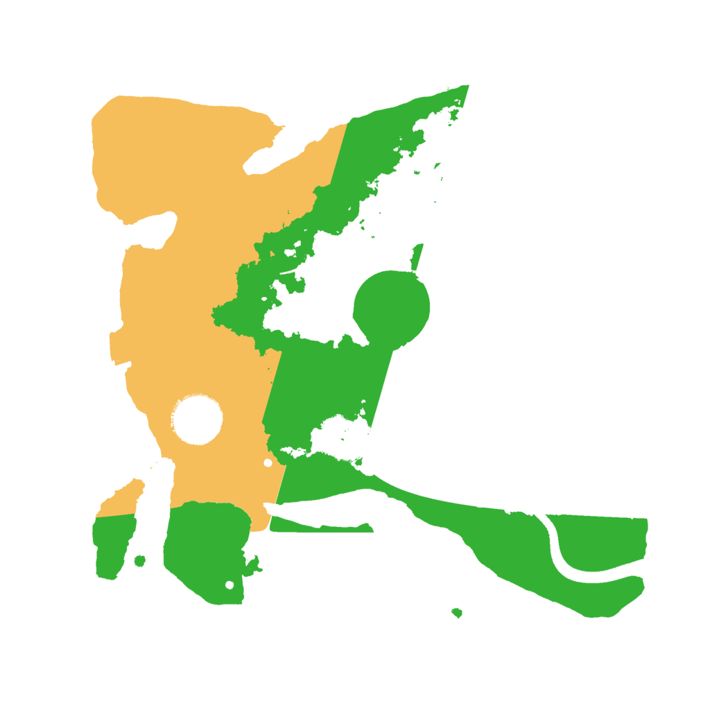Biome Rust Map: Procedural Map, Size: 2500, Seed: 1474909521