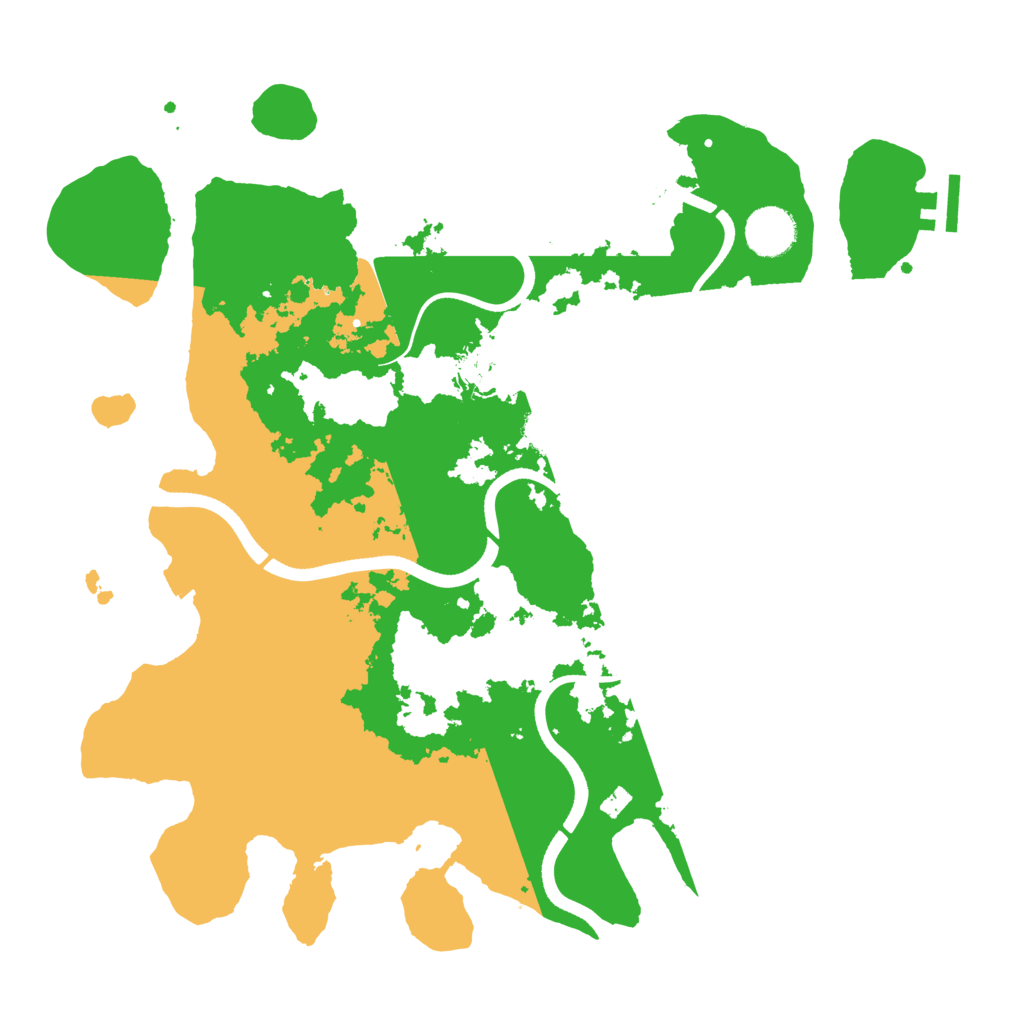 Biome Rust Map: Procedural Map, Size: 3600, Seed: 534167