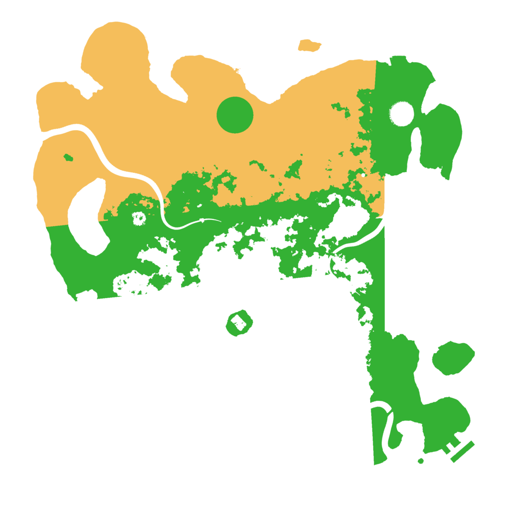 Biome Rust Map: Procedural Map, Size: 3700, Seed: 2110436994