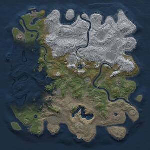 Thumbnail Rust Map: Procedural Map, Size: 4250, Seed: 1357008477, 16 Monuments