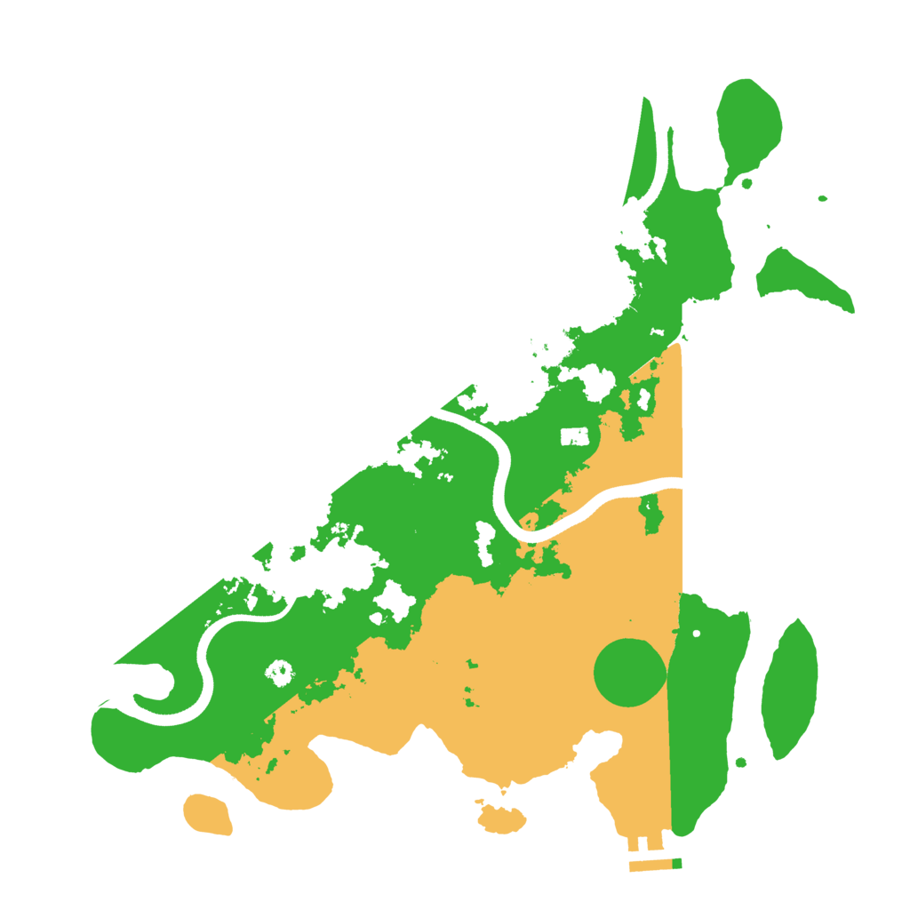 Biome Rust Map: Procedural Map, Size: 3500, Seed: 616779786