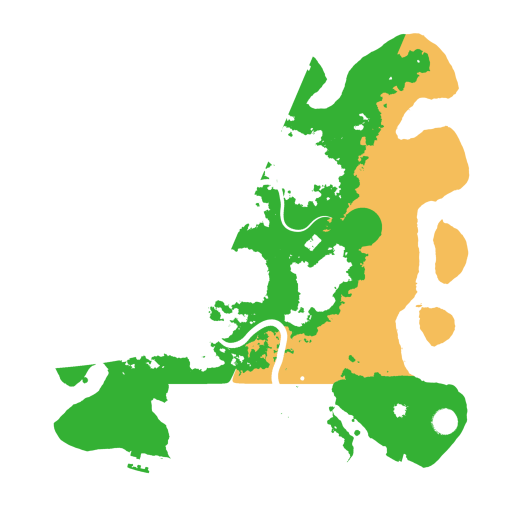 Biome Rust Map: Procedural Map, Size: 3500, Seed: 1498070142