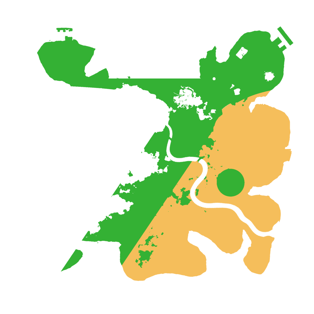Biome Rust Map: Procedural Map, Size: 3000, Seed: 1117828055