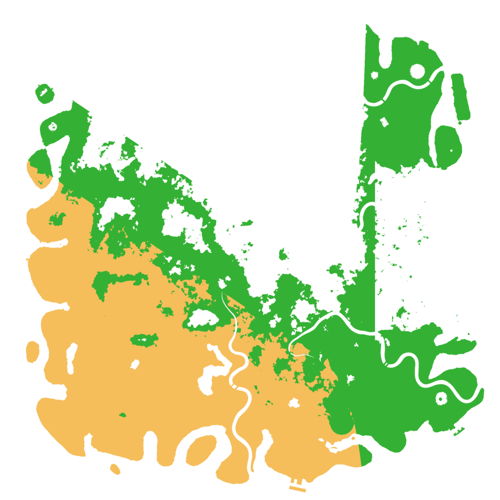 Biome Rust Map: Procedural Map, Size: 6000, Seed: 18123