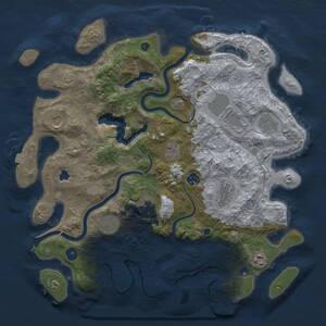 Thumbnail Rust Map: Procedural Map, Size: 4000, Seed: 103316744, 15 Monuments