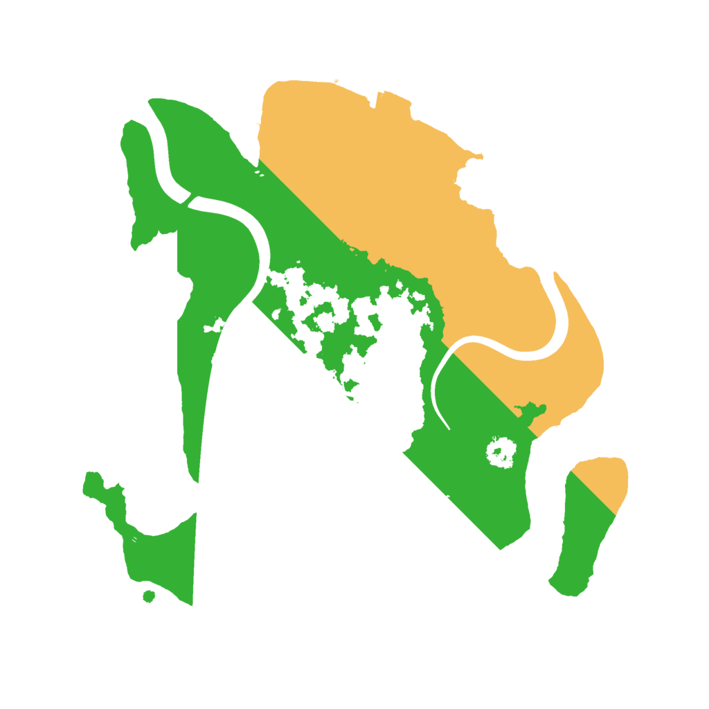 Biome Rust Map: Procedural Map, Size: 2350, Seed: 94590