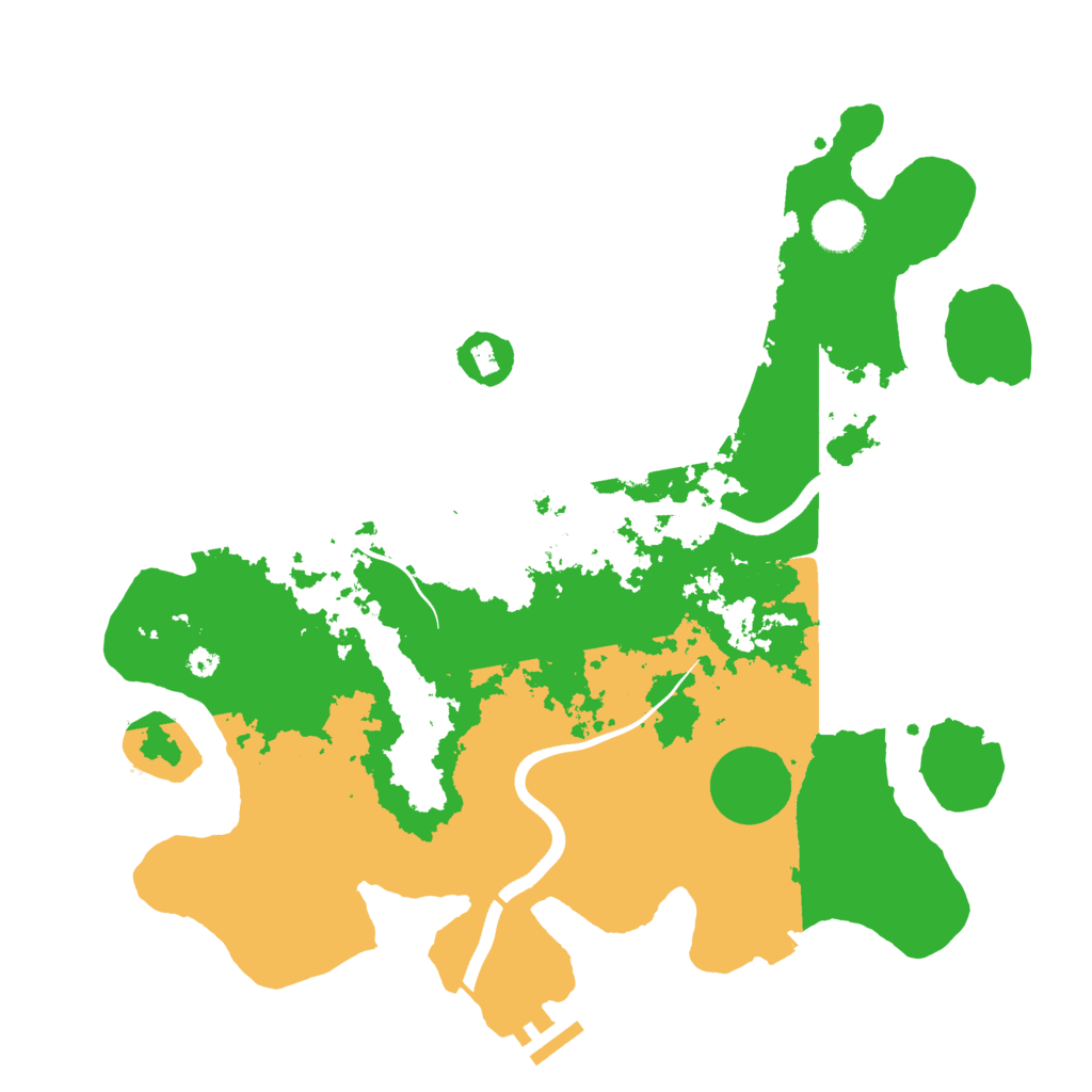 Biome Rust Map: Procedural Map, Size: 3700, Seed: 64035576