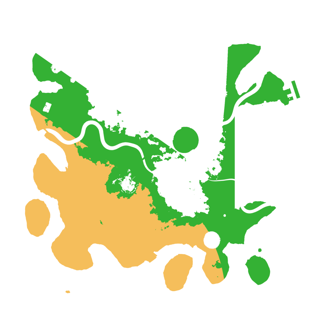 Biome Rust Map: Procedural Map, Size: 3500, Seed: 438180100