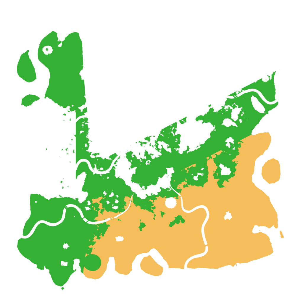 Biome Rust Map: Procedural Map, Size: 4800, Seed: 490385544