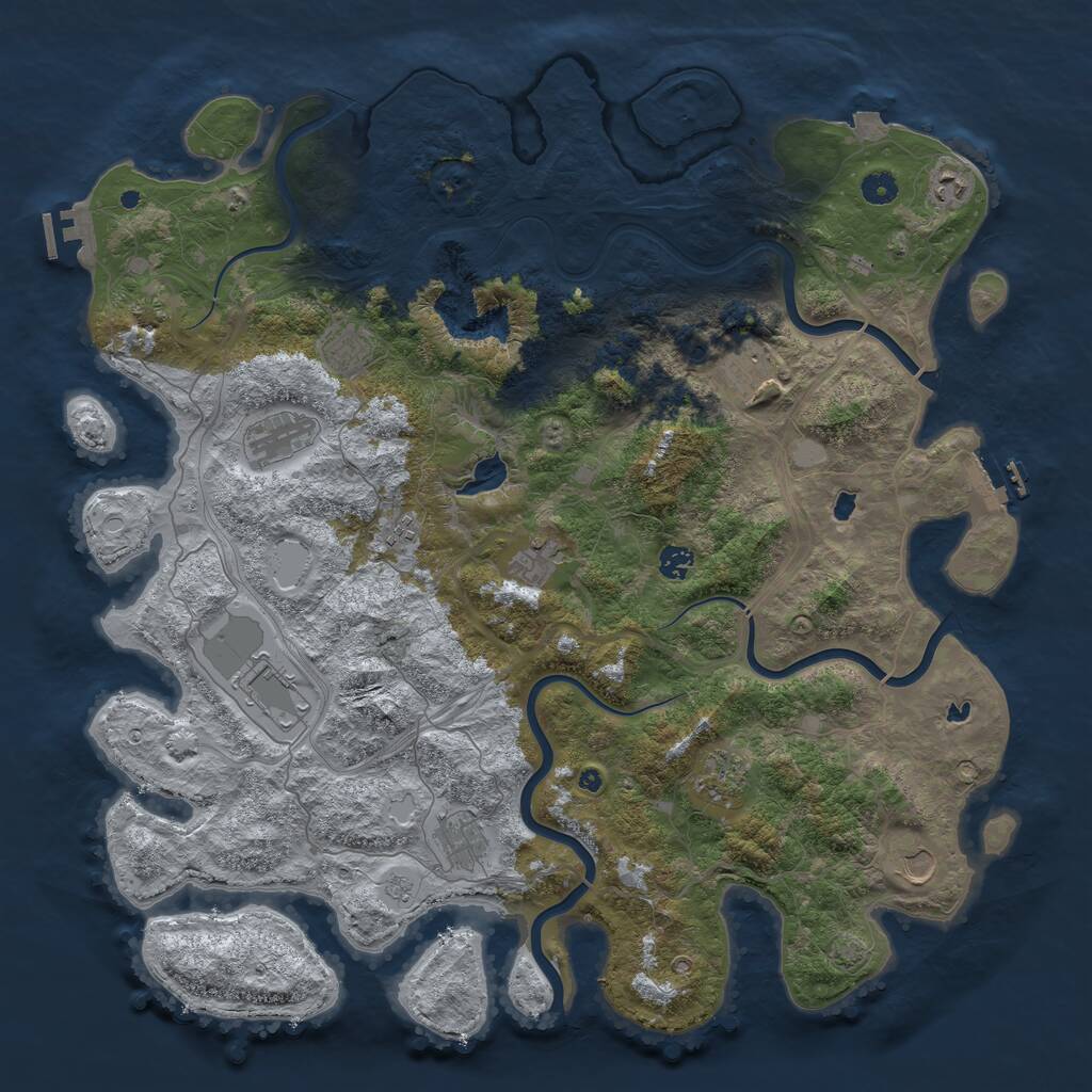 Rust Map: Procedural Map, Size: 4750, Seed: 12062026, 17 Monuments