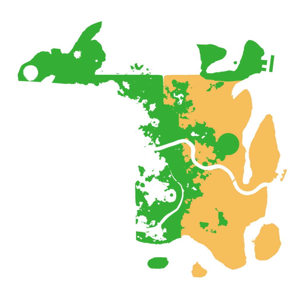 Biome Rust Map: Procedural Map, Size: 3600, Seed: 250423483