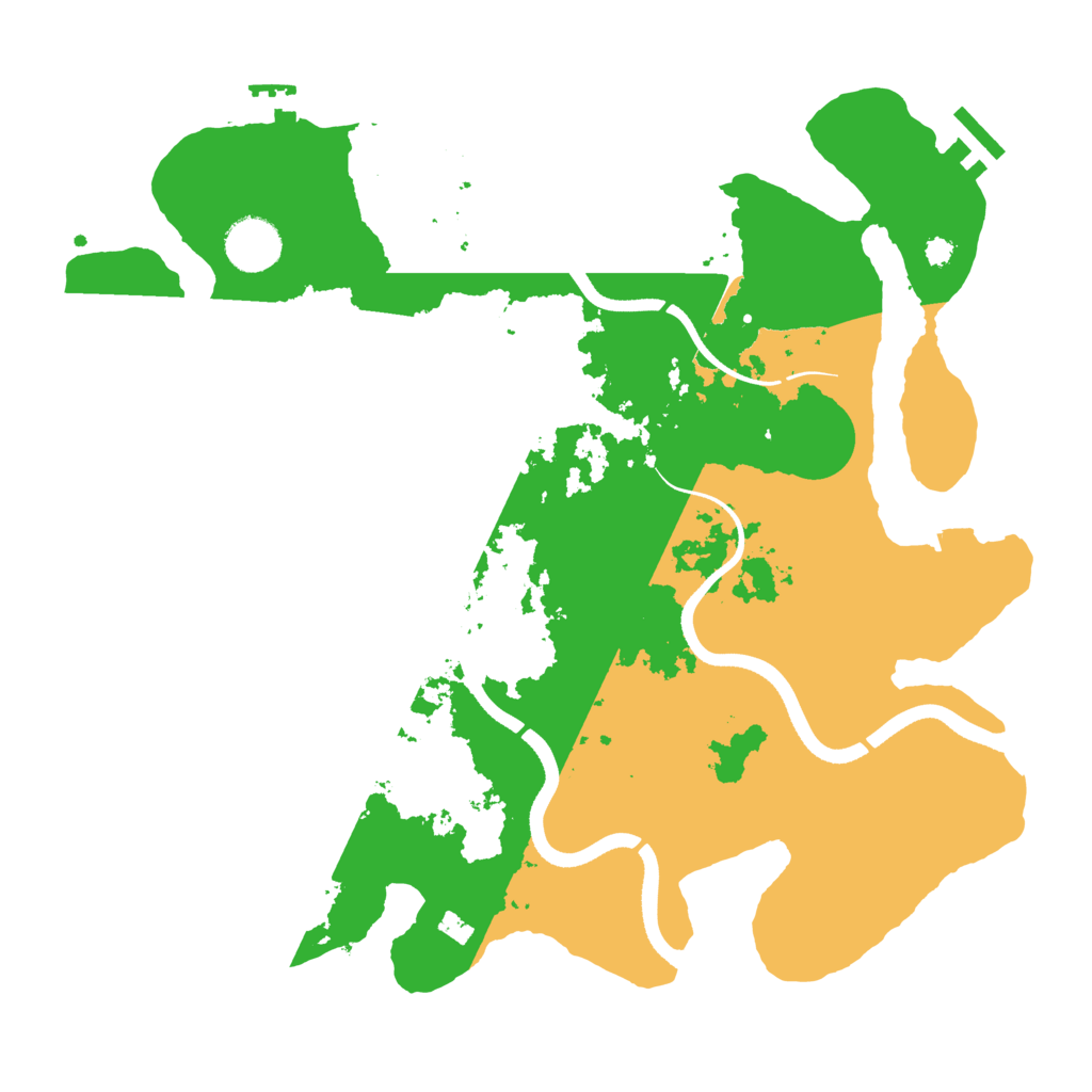 Biome Rust Map: Procedural Map, Size: 3500, Seed: 977123