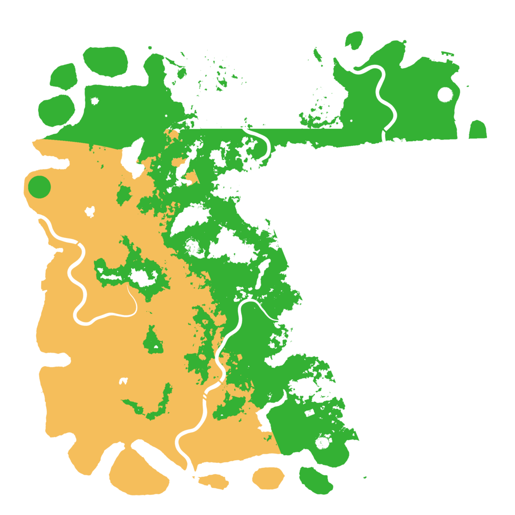 Biome Rust Map: Procedural Map, Size: 6000, Seed: 54397
